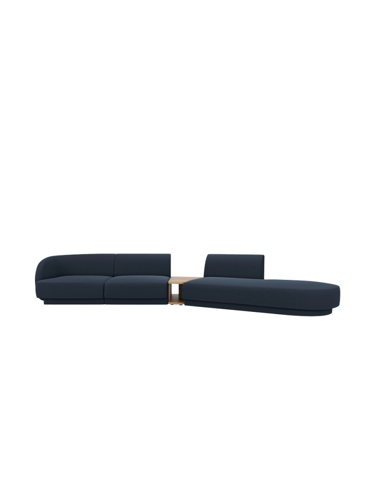 Modulares Design Sofa „Miley“ mit Beistelltisch (4-Sitzer) Chosen by Bloomingloft