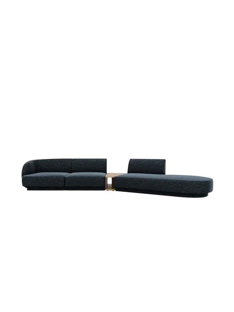 Modulares Design Sofa „Miley“ mit Beistelltisch (4-Sitzer) Chosen by Bloomingloft