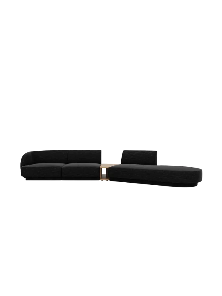 Modulares Design Sofa „Miley“ mit Beistelltisch (4-Sitzer) Chosen by Bloomingloft