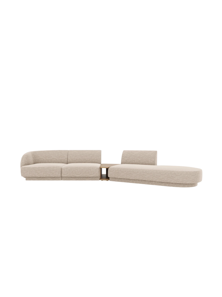 Modulares Design Sofa „Miley“ mit Beistelltisch (4-Sitzer) Chosen by Bloomingloft