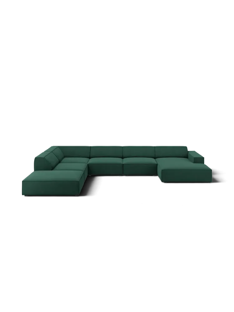 Grosses 7-Sitzer Design Panoramasofa „Jodie“ Chosen by Bloomingloft