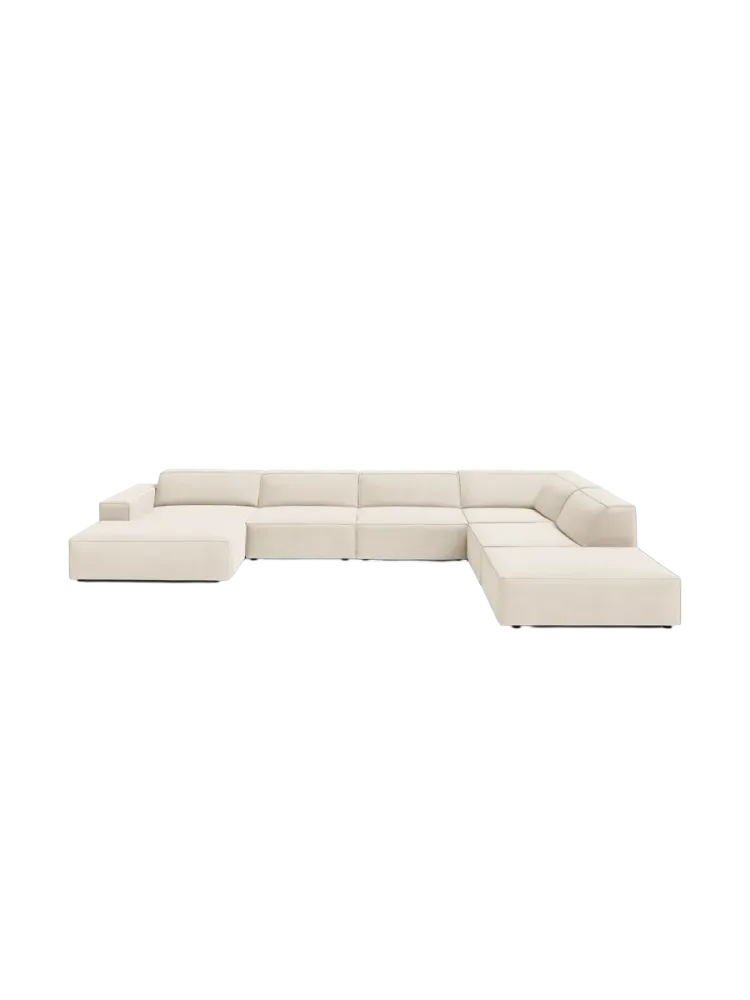 Grosses 7-Sitzer Design Panoramasofa „Jodie“ Chosen by Bloomingloft