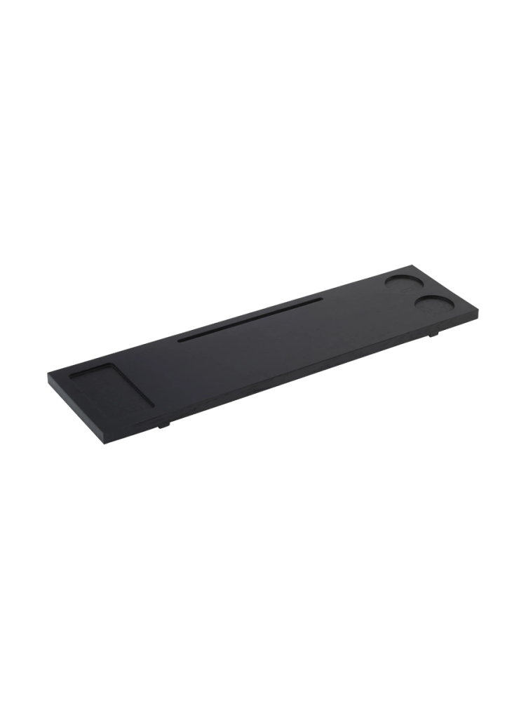 Handgefertigtes Premium Badewannen-Tablett „Mink“ aus massiven Eichenholz, 90 x 22 cm Aquanova