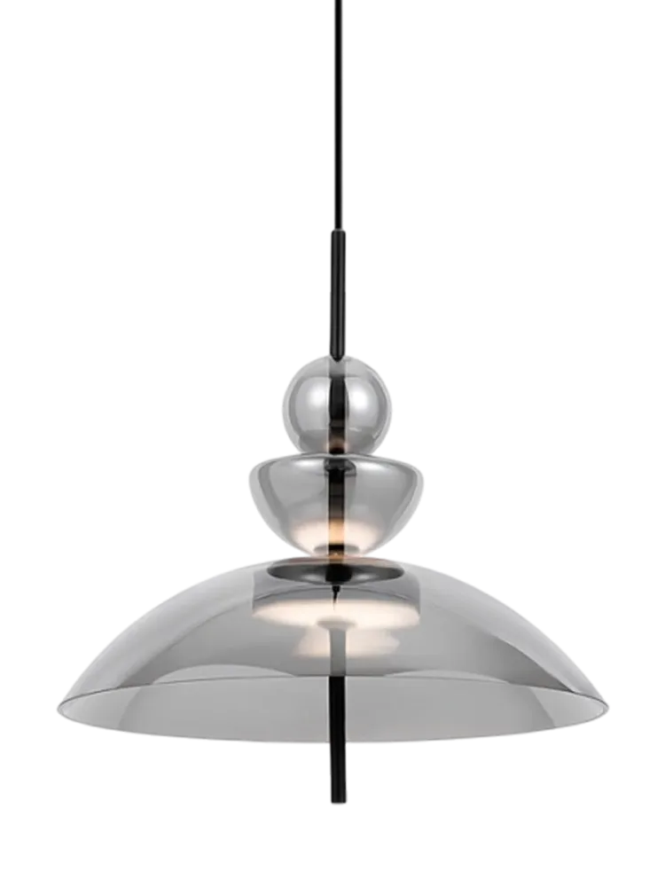 Geometrische LED Design Pendellampe „Bangkok“ Rauchglas Maytoni