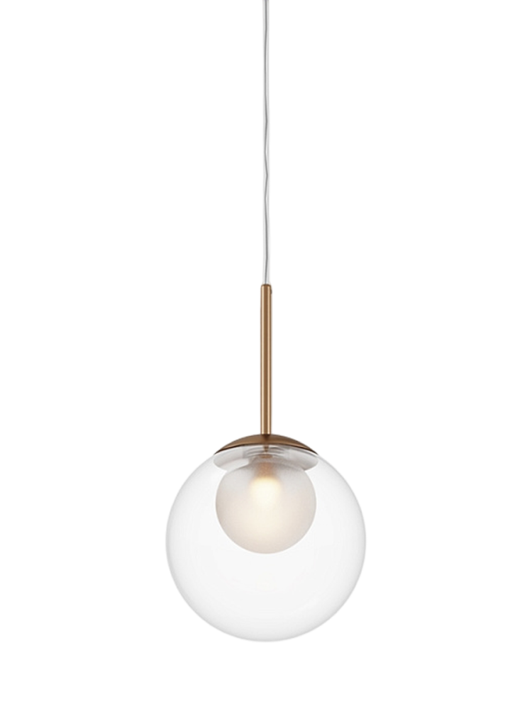Pendelleuchte Basic Form Goldfarben Max. 20 Watt 20/64,1 cm  