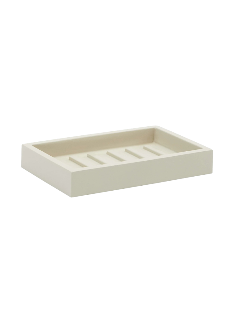 Hochwertige Design Seifenschale „Moon“ Beige Aquanova