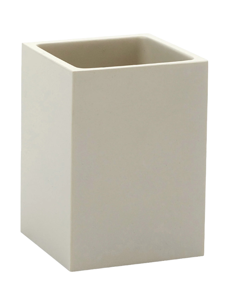 Hochwertiger Design Zahnputzbecher „Moon“ Beige Aquanova