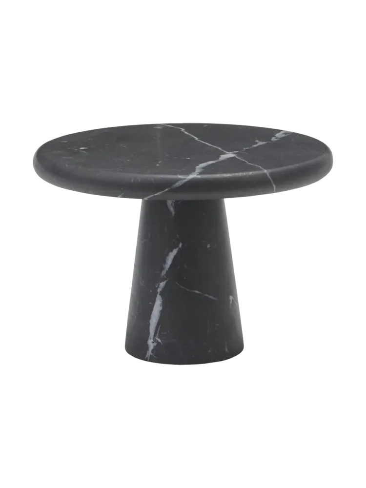 Handgefertigtes, luxuriöses Tablett „Nero Lux“ aus Marmor, Black Aquanova