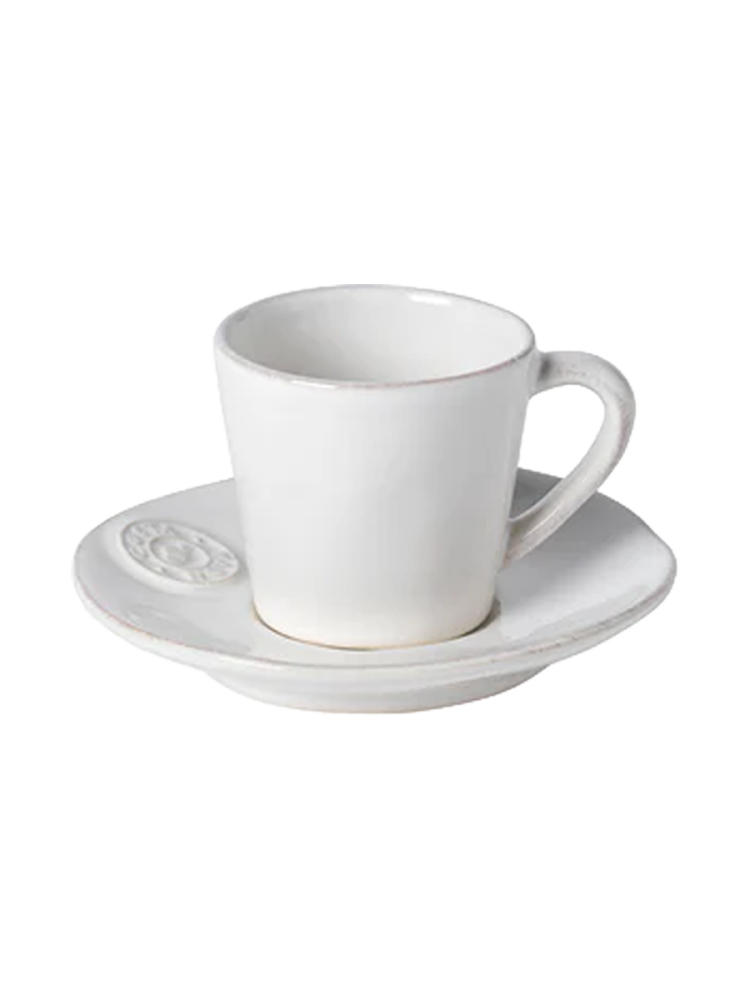 Handgefertigte Espressotasse „Nova“ mit Untersetzer Costa Nova