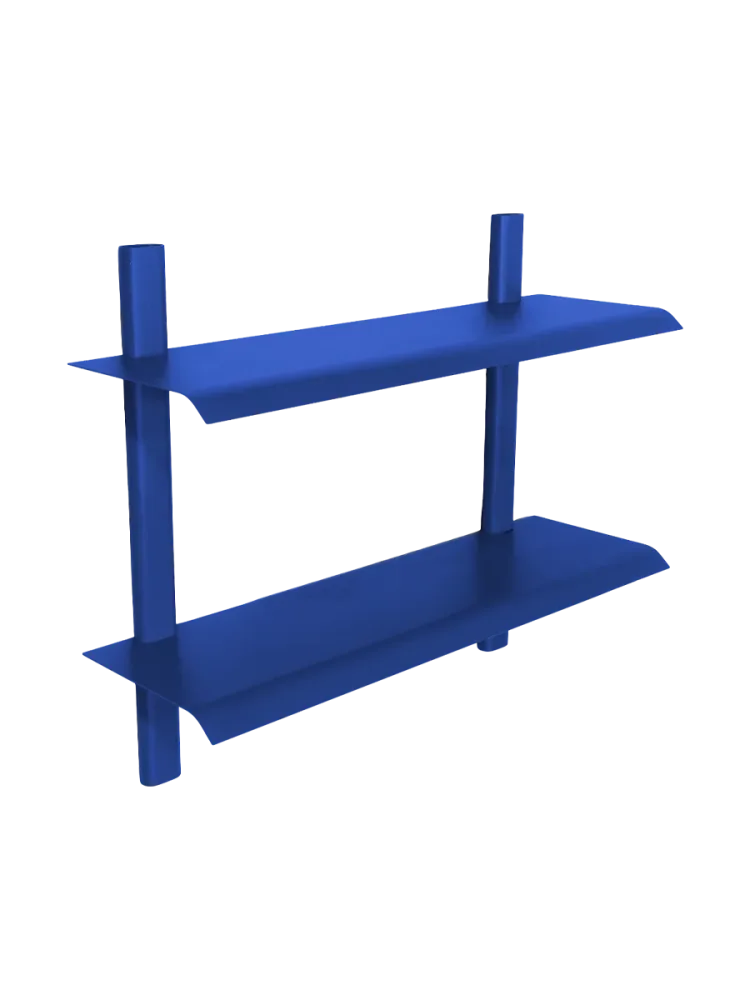 Spinder Design Wandregal Manta Blau Stahl 60 cm 48.2 cm - Wandregal