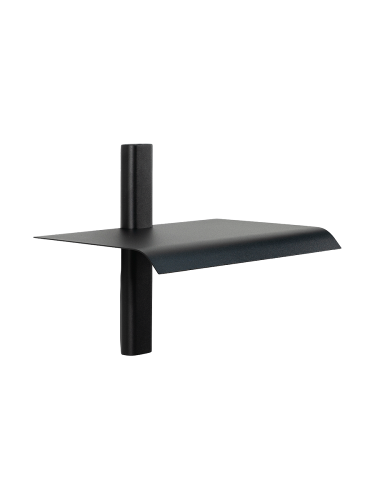 Spinder Design Wandregal Manta Schwarz Stahl 28 cm 23 cm - Wandregal