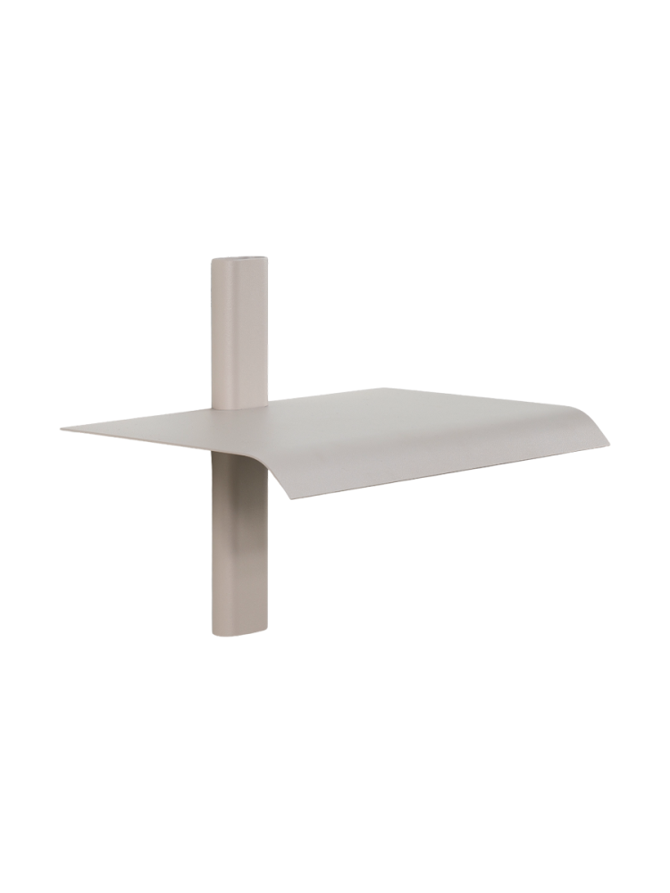 Spinder Design Wandregal Manta Braun Stahl 28 cm 23 cm - Farbe: taupe - Wandregal