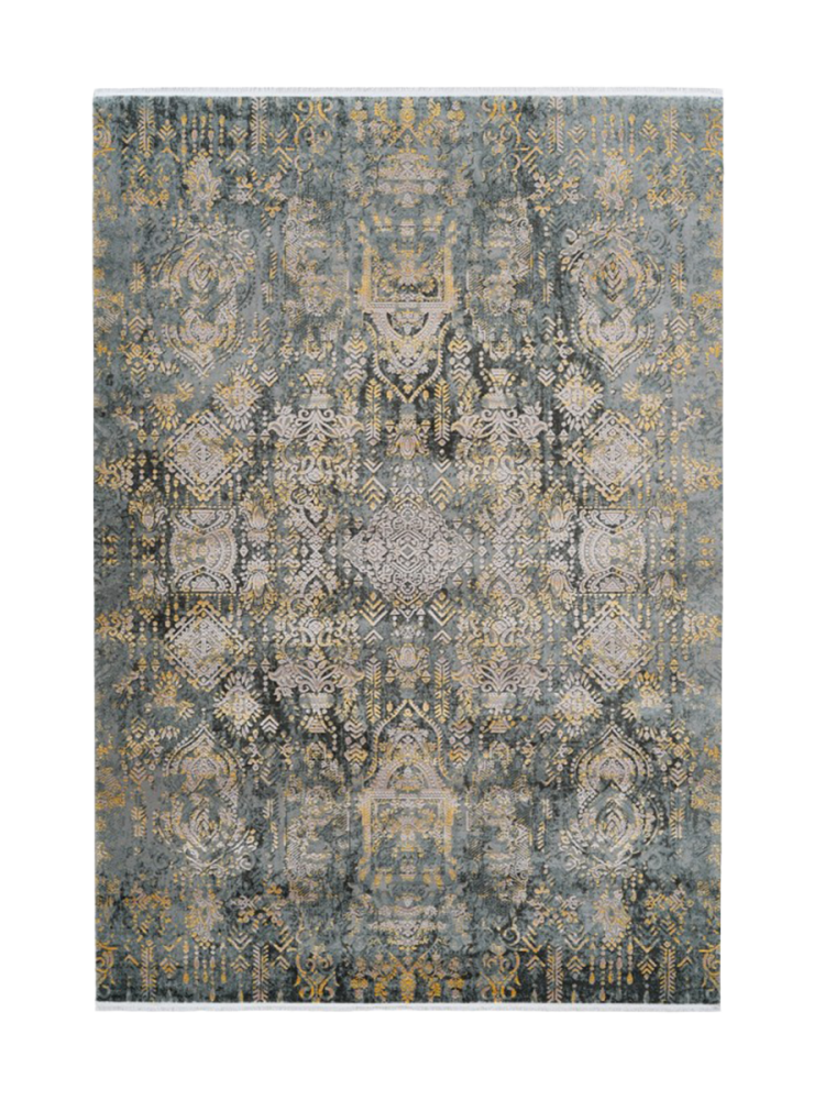 Teppich Orsay Grau/Silber Kunststoff 230 cm 160 cm - Material: Acryl - Teppich
