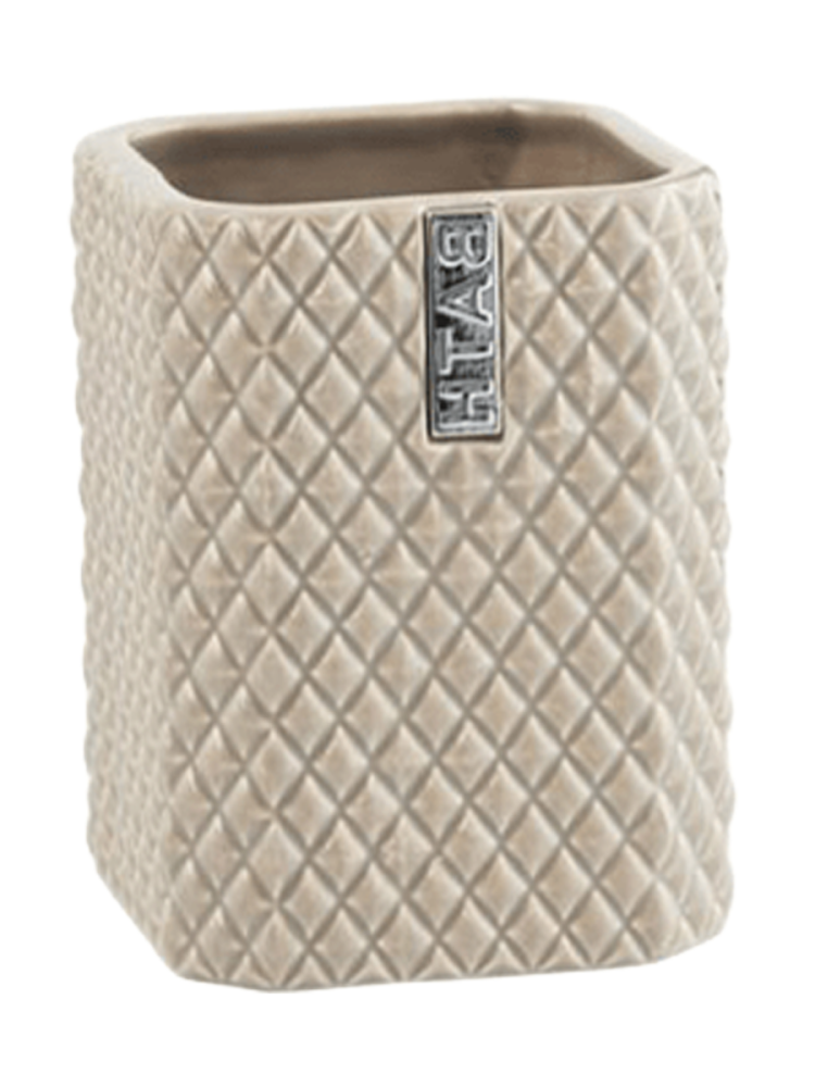 Zahnputzbecher „Marion“ 7.5 x 10 cm - Taupe Lene Bjerre