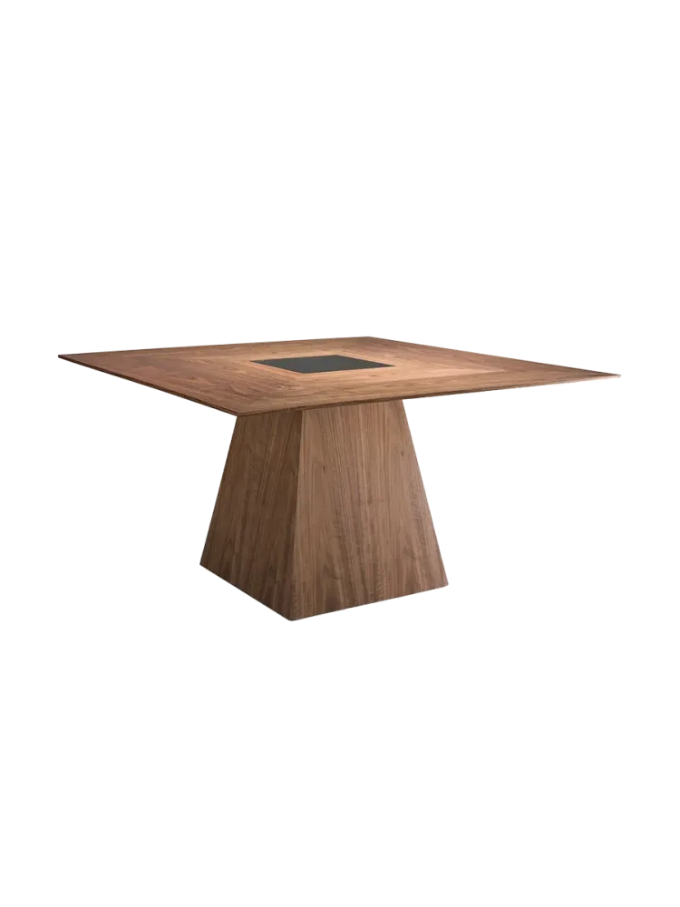 ANGEL CERDA - Esstisch quadratisch Walnuss, One Size