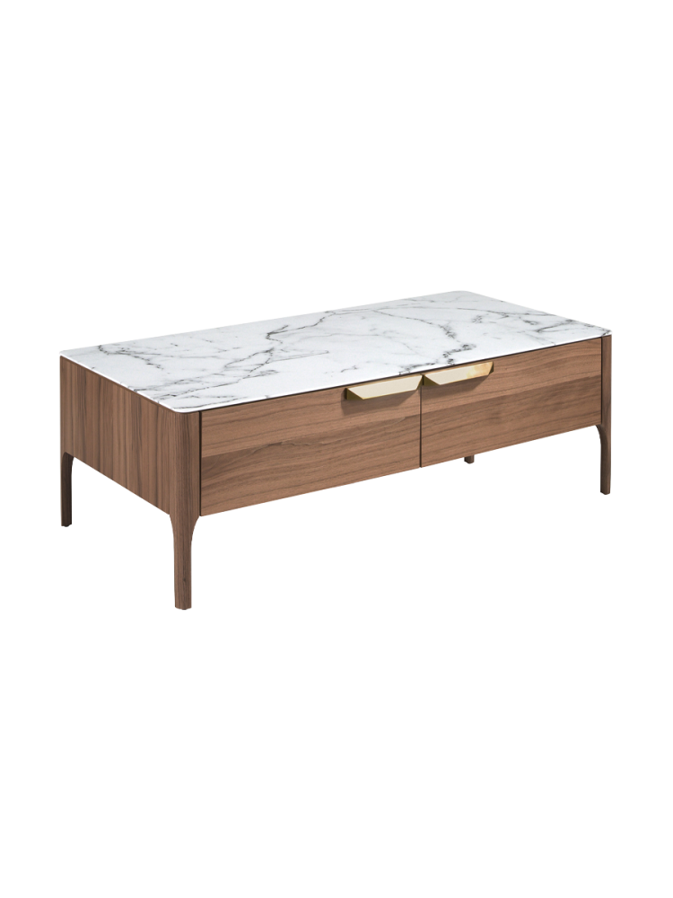 Rechteckiger Design Couchtisch „Koh Tao“ mit zwei Schubladen Angel Cerdá