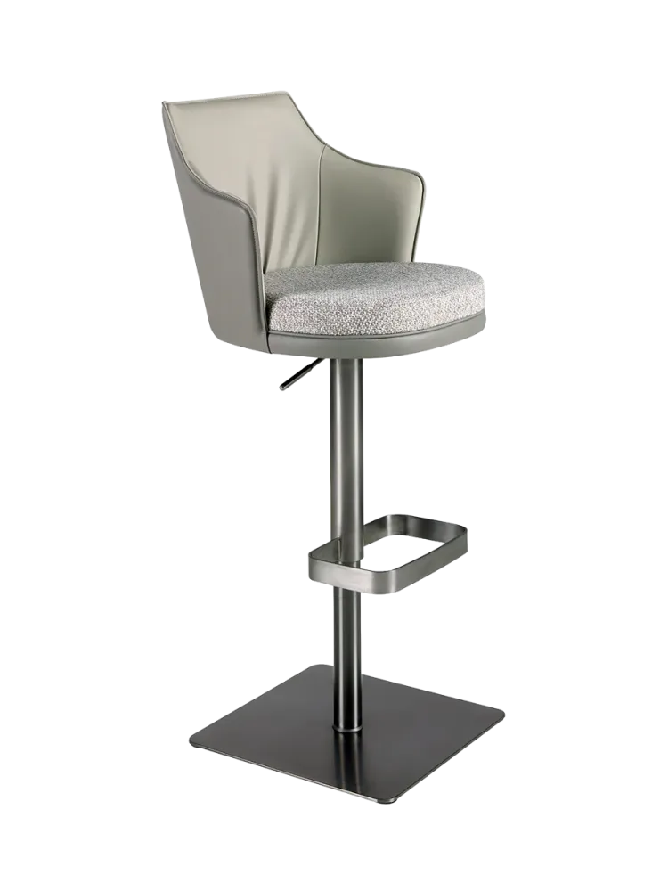 ANGEL CERDA - Drehbarer Hocker, One Size, Grau