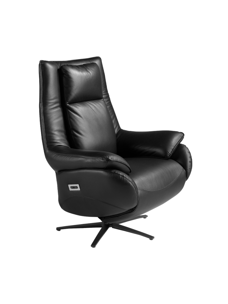 Drehbarer Echtleder Relaxsessel „Herby“ Angel Cerdá