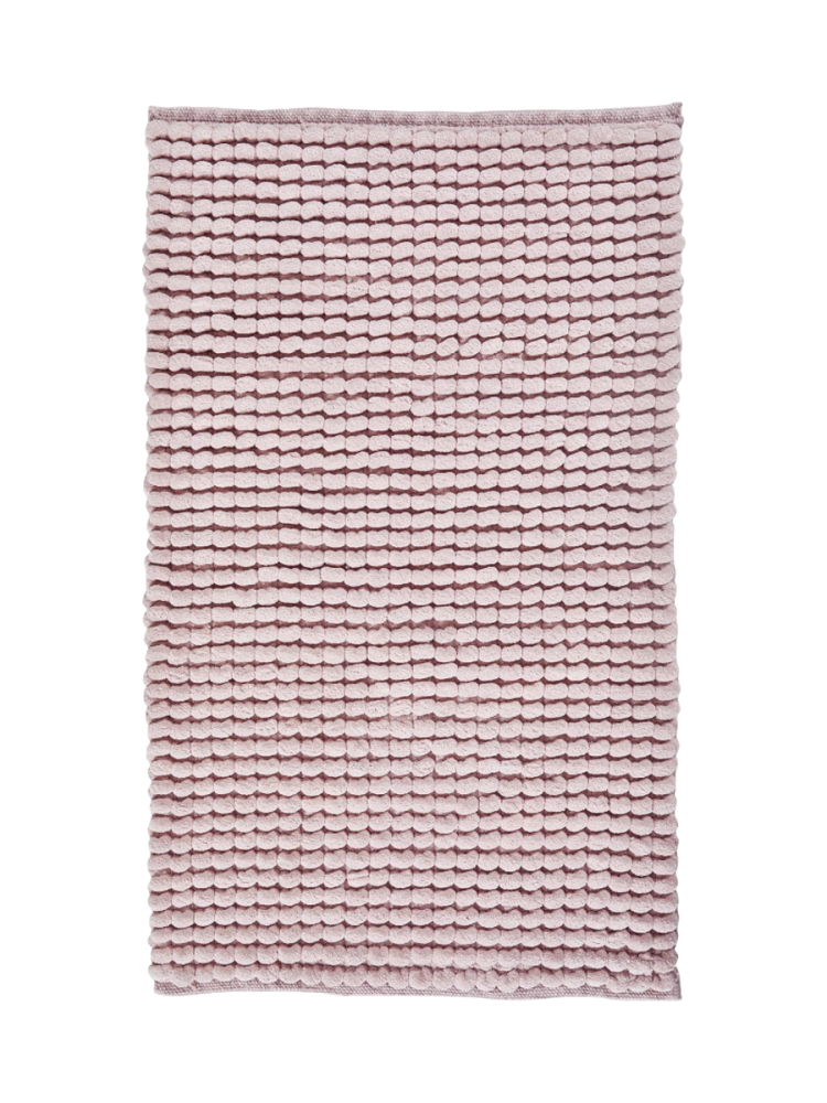 Handgefertigter, weicher Badteppich „Axel“ - Dusty Pink Aquanova