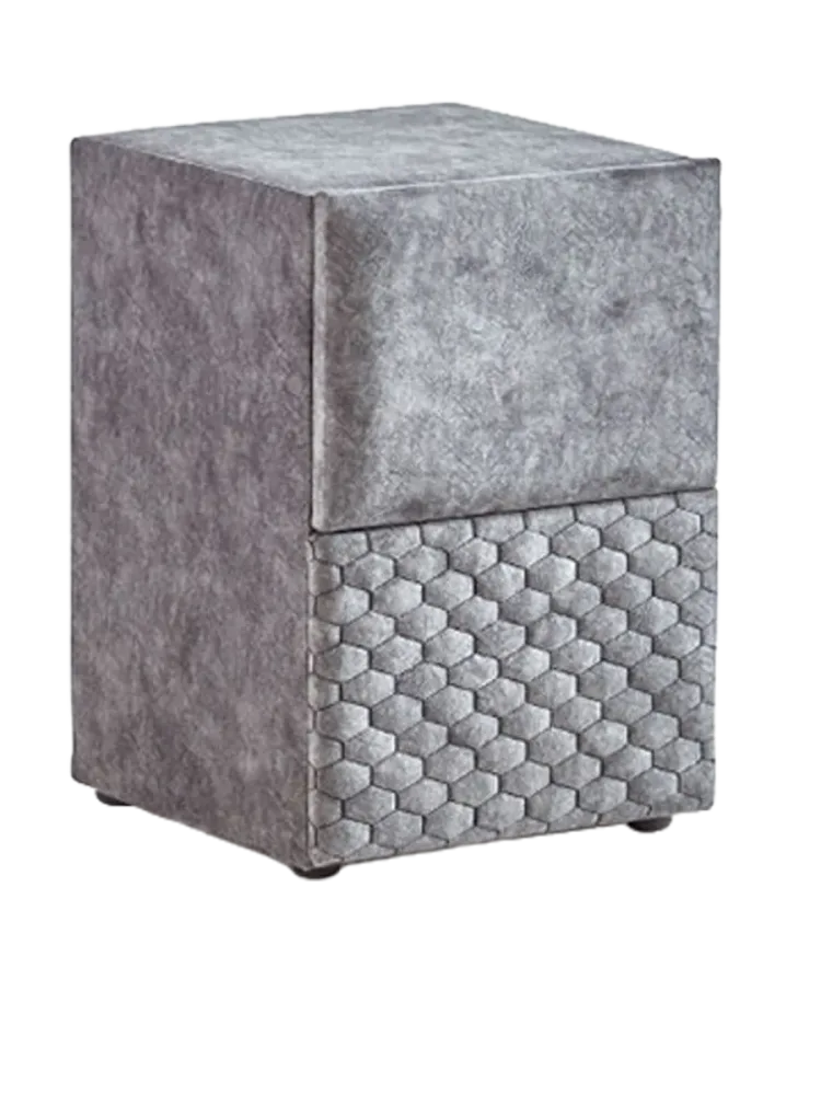 Premium Einzelbett Boxspringbett „Babylon“ inkl. Matratze & Topper Grau  90 x 200 cm ABC Bedding