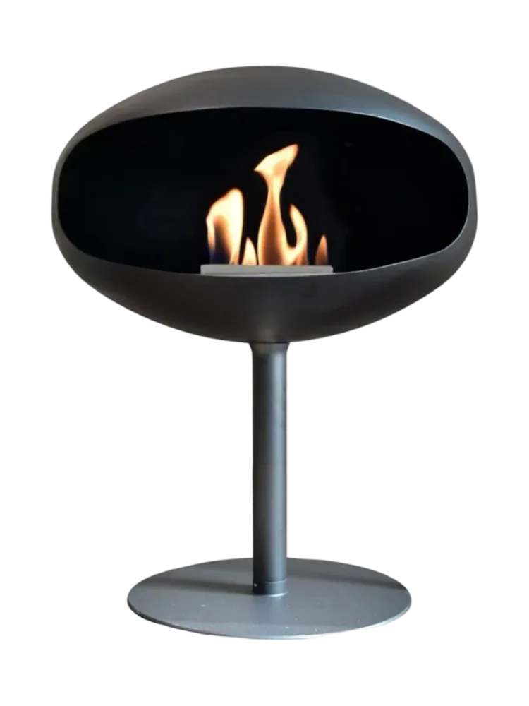 Design Bioethanol Kamin „Cocoon Pedestal“ - Schwarz Cocoon Fires