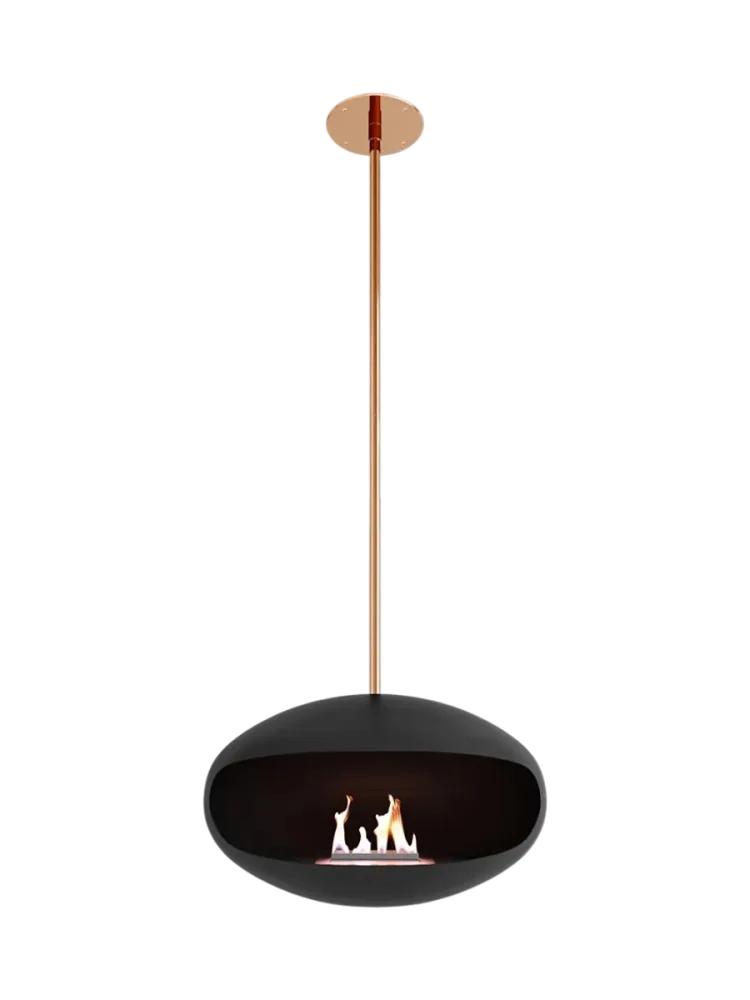 Design Bioethanol Kamin „Cocoon Aeris“ - Schwarz/Kupfer Schwarz, Kupfer Cocoon Fires