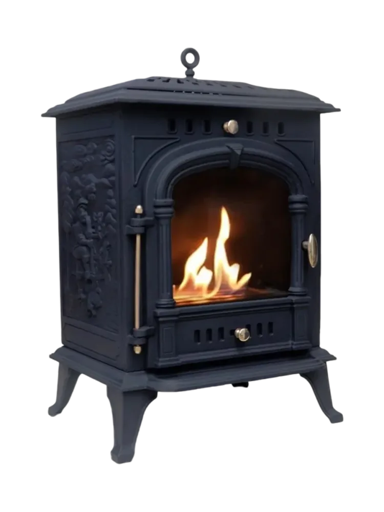 Design Bioethanol Kaminofen „Bergen“ Schwarz CACHFIRES