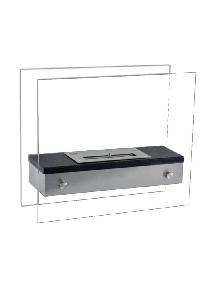 Design Bioethanol Tischkamin“Merton“ Silber CACHFIRES