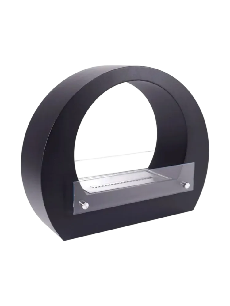Design Bioethanol Kamin „Bogen“, schwarz CACHFIRES