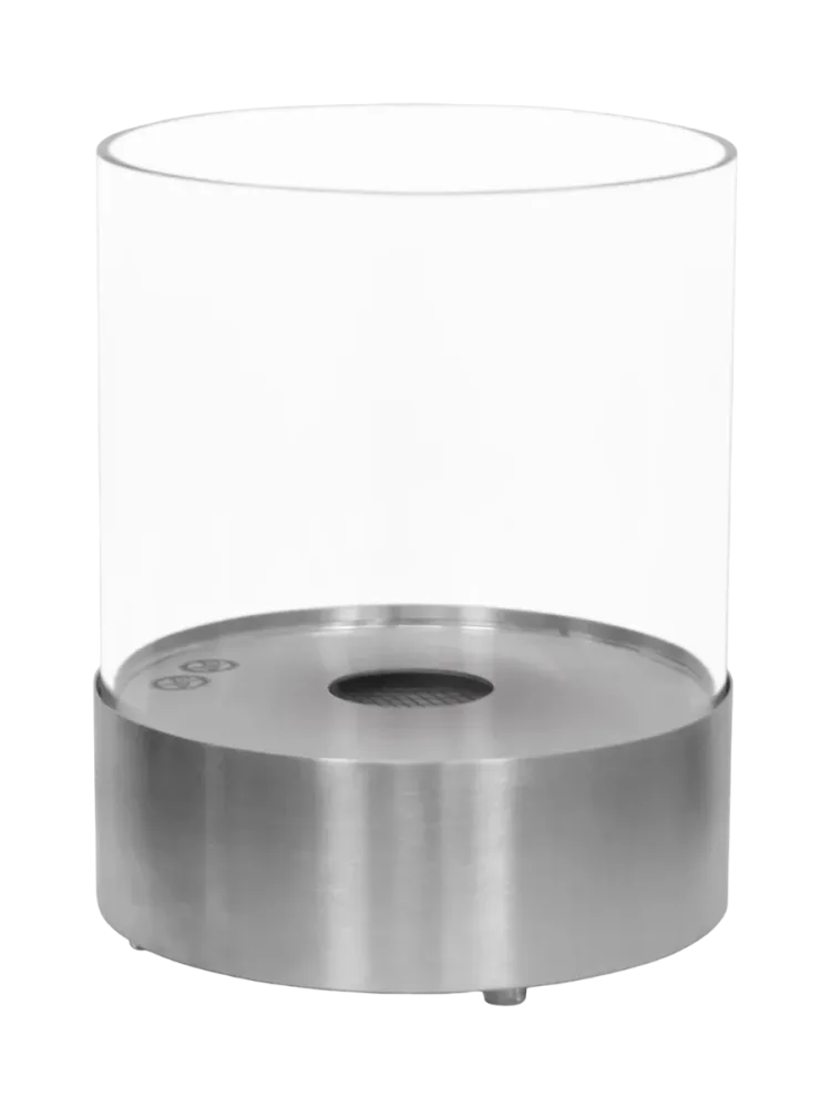 Design Bioethanol Tischkamin “Southwark“,  Edelstahl Silber CACHFIRES