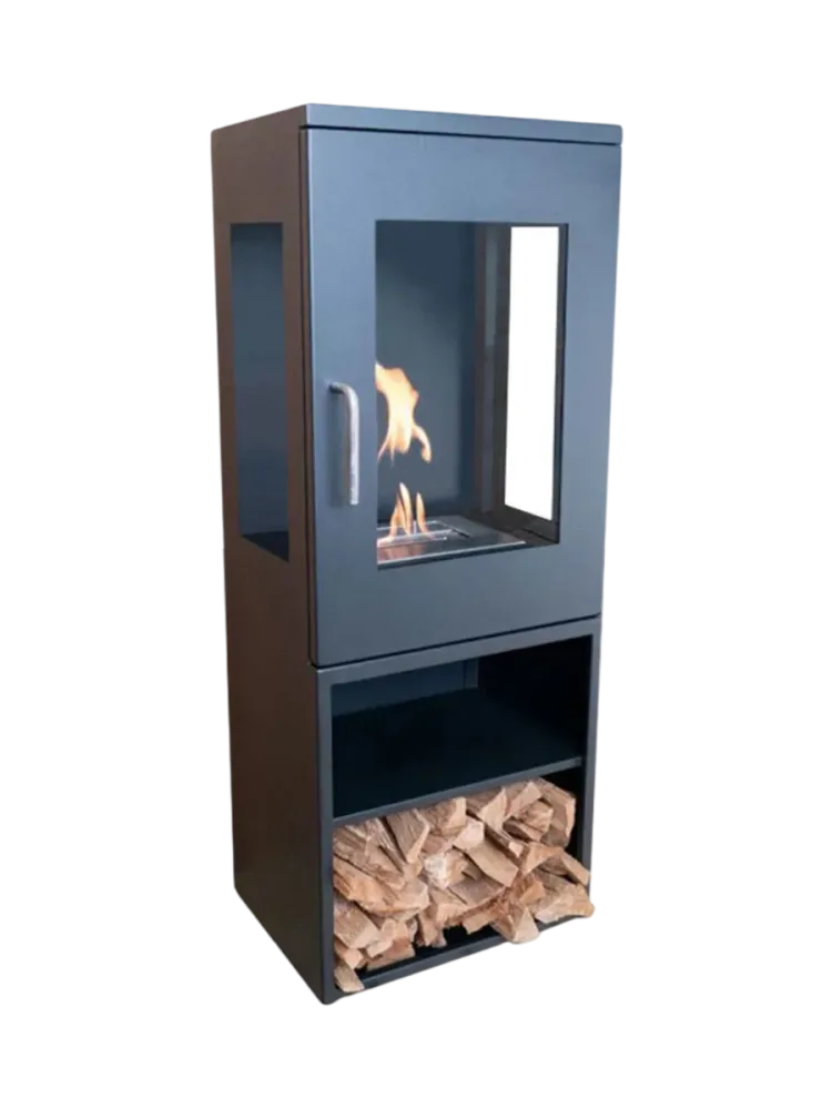 Design Bioethanol Kaminofen „Cheyenne“ Schwarz CACHFIRES