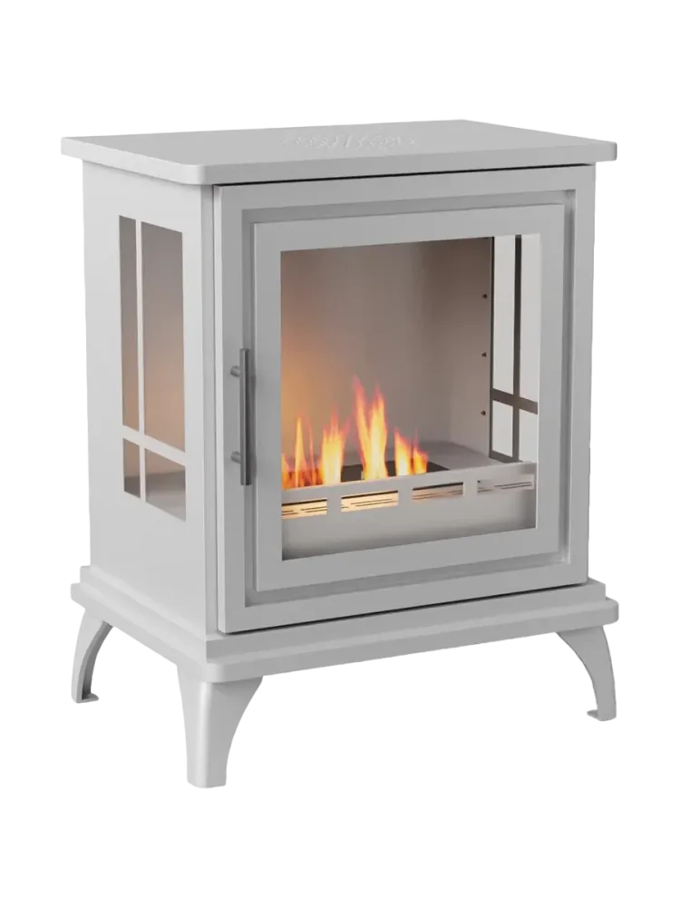 Design Bioethanol Kaminofen „Nashville“ Weiss CACHFIRES