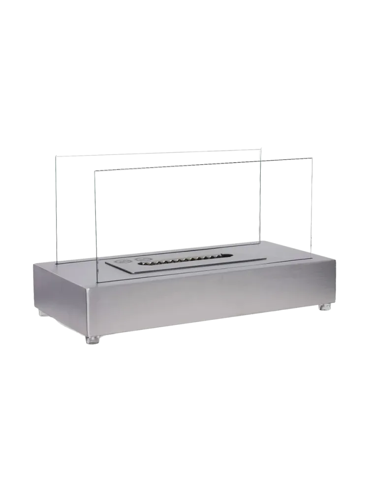 Design Bioethanol Tischkamin „Lambeth“, - Edelstahl Silber CACHFIRES
