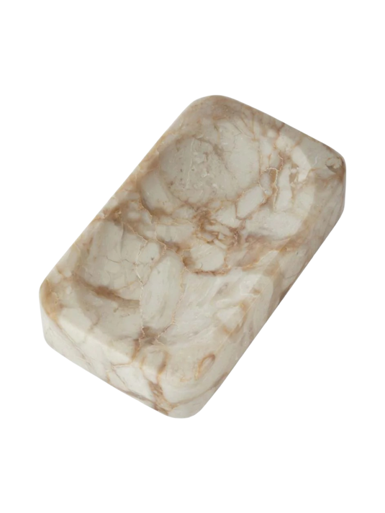 Handgefertigte, luxuriöse Seifenschale „Blake“ aus Marmor Aquanova