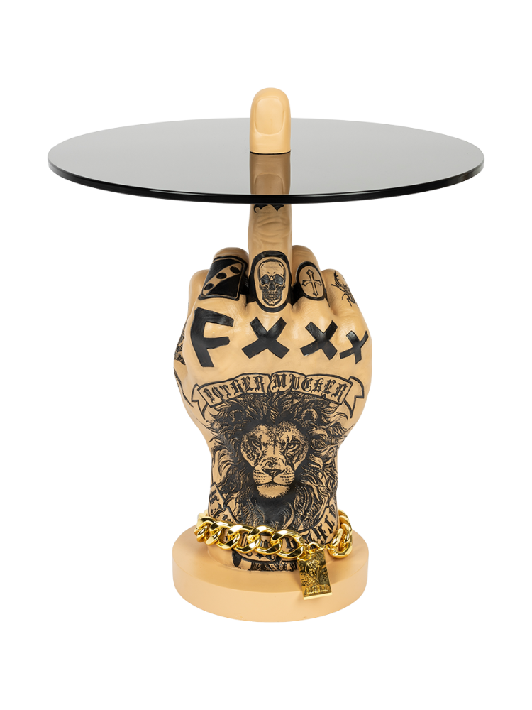 Design Beistelltisch „Fother Mucker“ Ø 40 x 50 cm Bold Monkey
