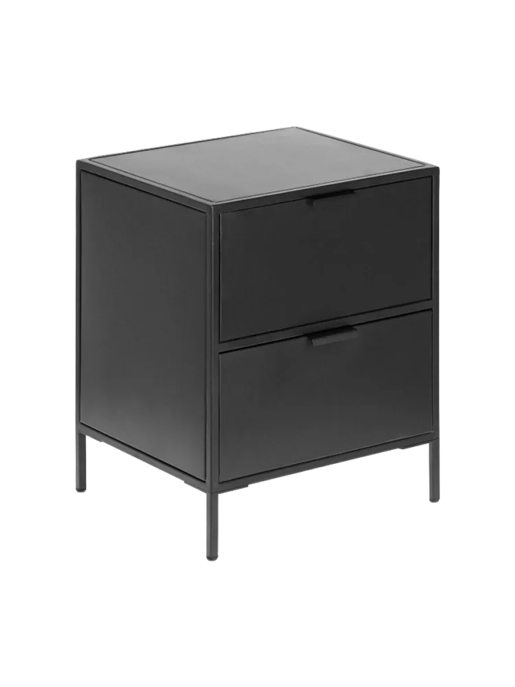 Design Nachttisch „Shanta“ aus Metall Kave Home