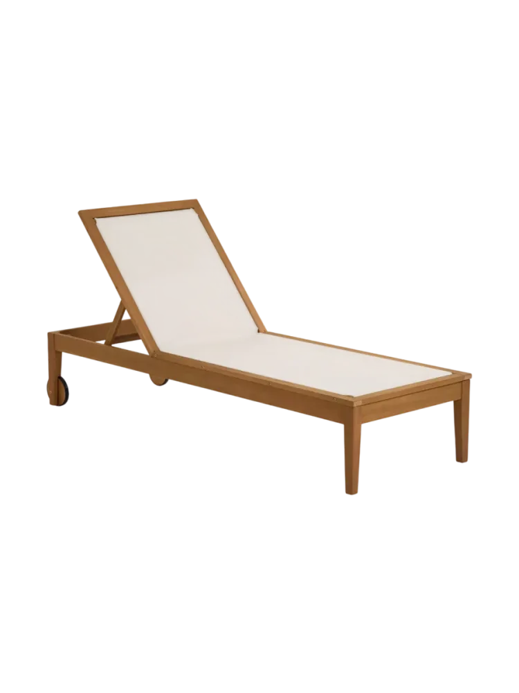 Design Outdoor Sonnenliege „Caterino“ Natural / Light Beige Kave Home