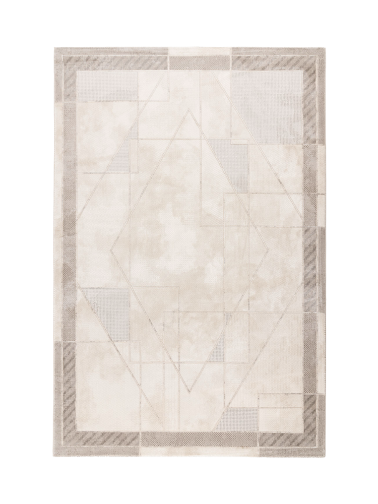 Hochwertiger Designer Teppich „Chalet 705“, Silver/Beige PIERRE CARDIN