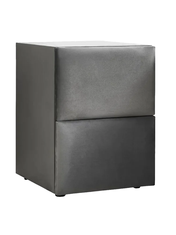 Premium Boxspringbett „Clara Grey“ inkl. Matratze & Topper Grau  160 x 200 cm BEDS SUPPLY