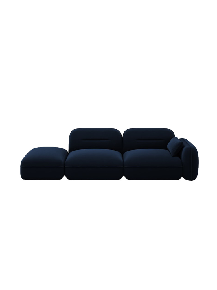 3-Sitzer Design Sofa „Sydney“ mit Ottomane chosen by Bloomingloft