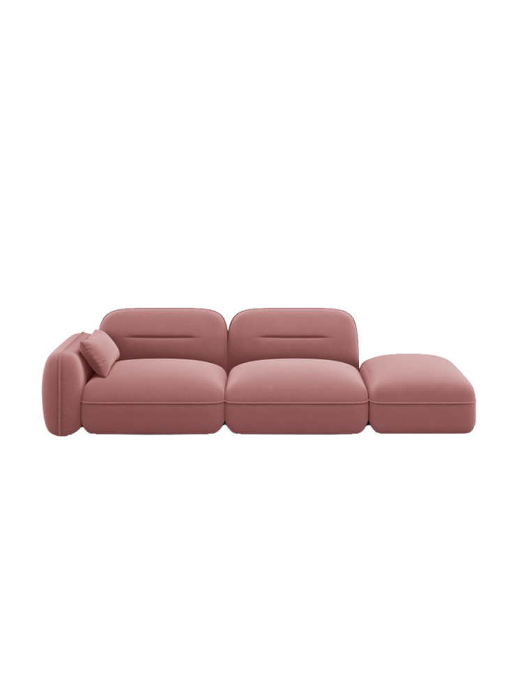 3-Sitzer Design Sofa „Sydney“ mit Ottomane chosen by Bloomingloft