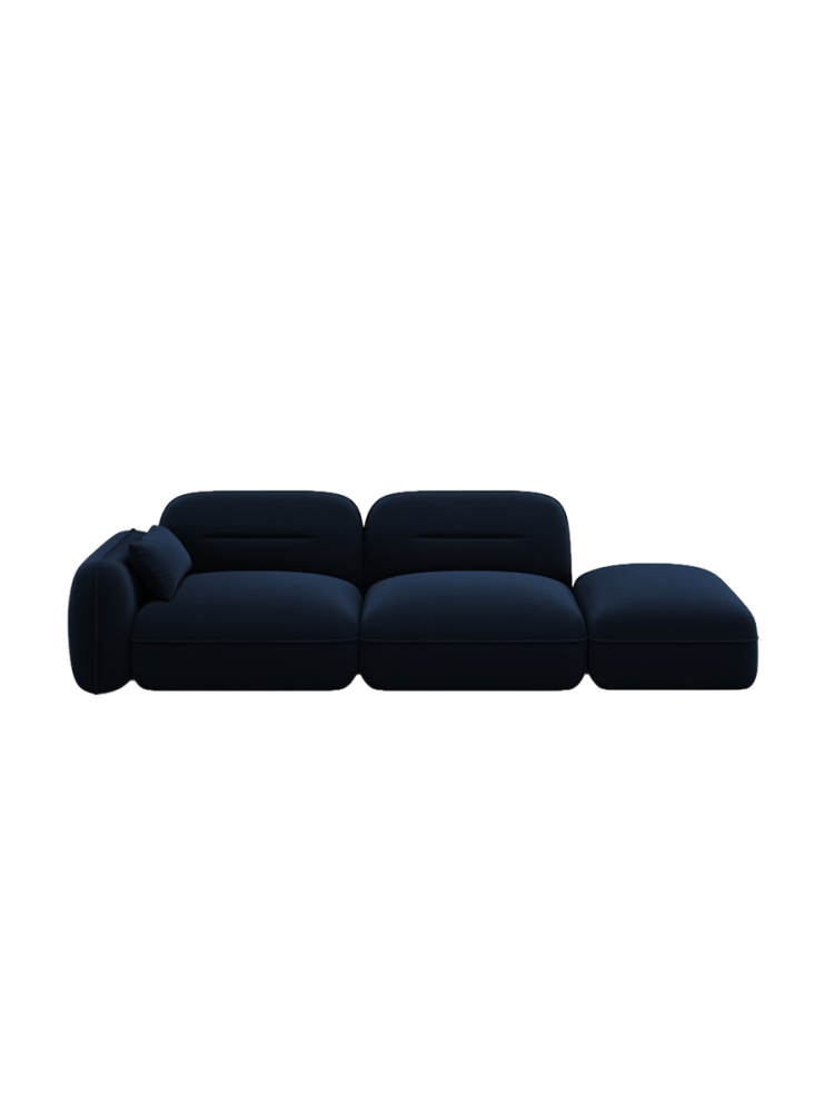 3-Sitzer Design Sofa „Sydney“ mit Ottomane chosen by Bloomingloft