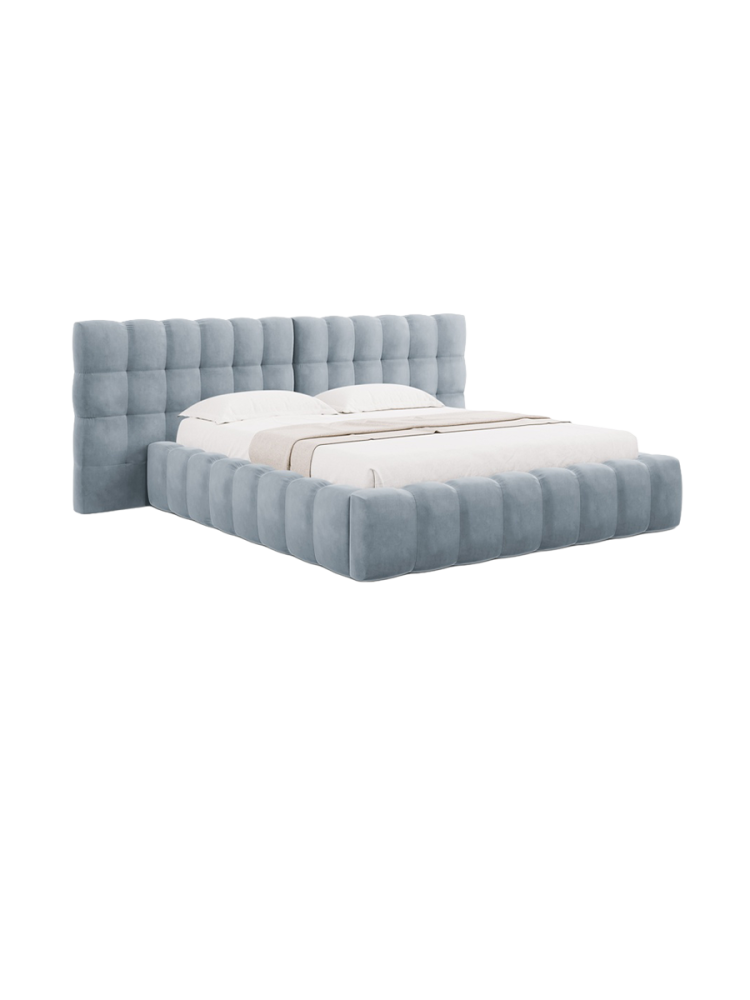 Design Polsterbett „Bali XL“ mit Ablagefach, Hellblau chosen by Bloomingloft