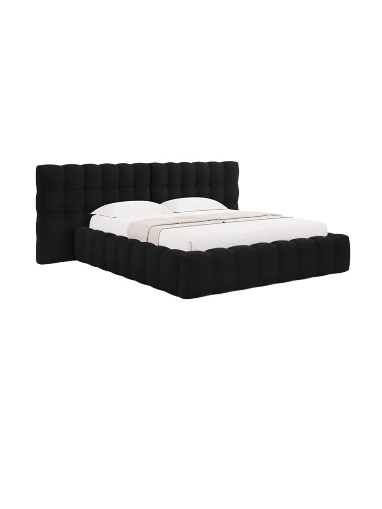 Design Polsterbett „Bali XL“ mit Ablagefach, Schwarz chosen by Bloomingloft