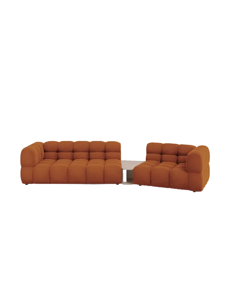 3-Sitzer Design Sofa „Sky“ mit Beistelltisch chosen by Bloomingloft