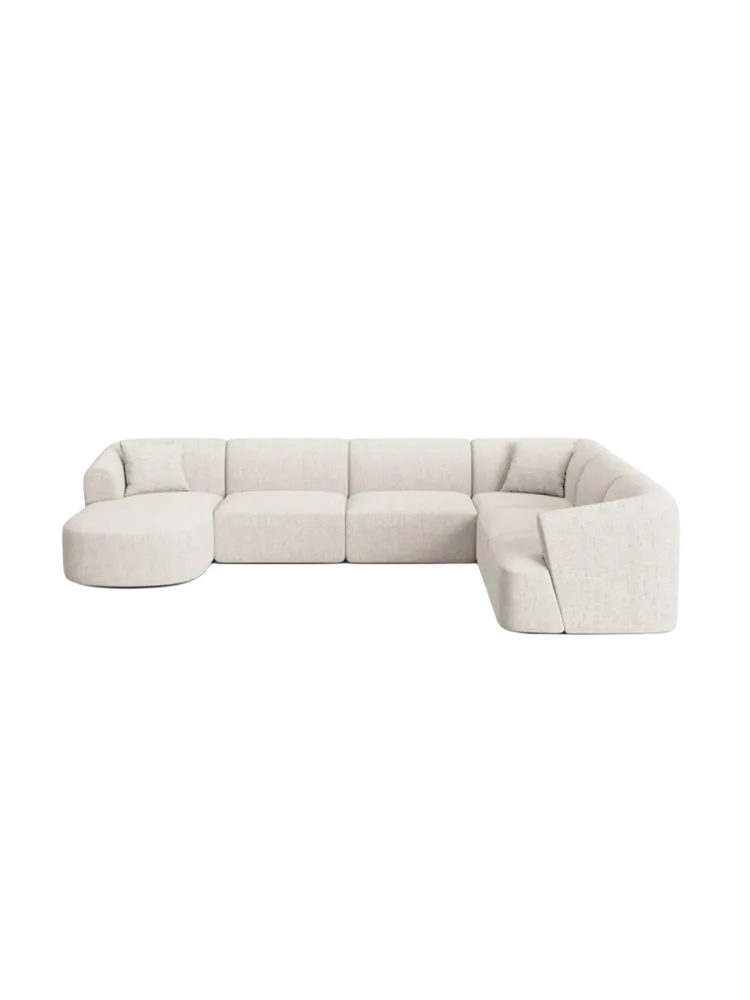 7-Sitzer Design Panorama-Sofa „Campi“ chosen by Bloomingloft