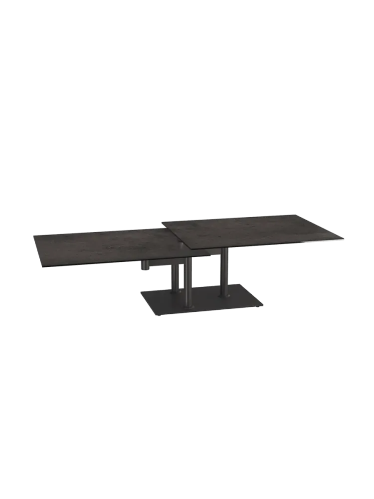 Ausziehbarer, flexibler Design Keramik Couchtisch „Opera Double“ Akante Design