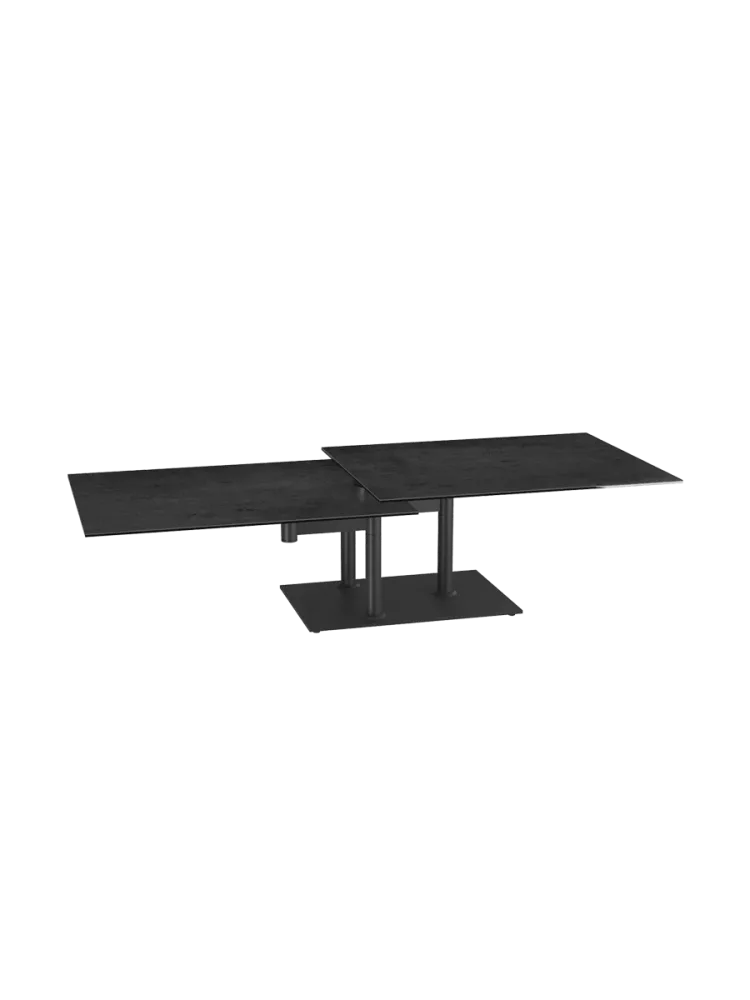 Ausziehbarer, flexibler Design Keramik Couchtisch „Opera Double“ Akante Design