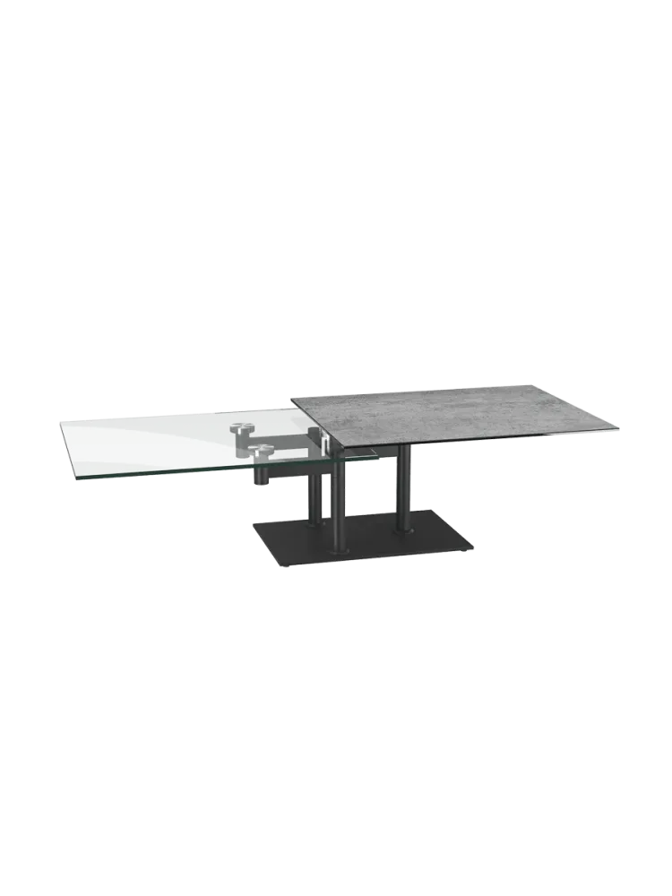 Ausziehbarer, flexibler Design Keramik Couchtisch „Opera“ Akante Design
