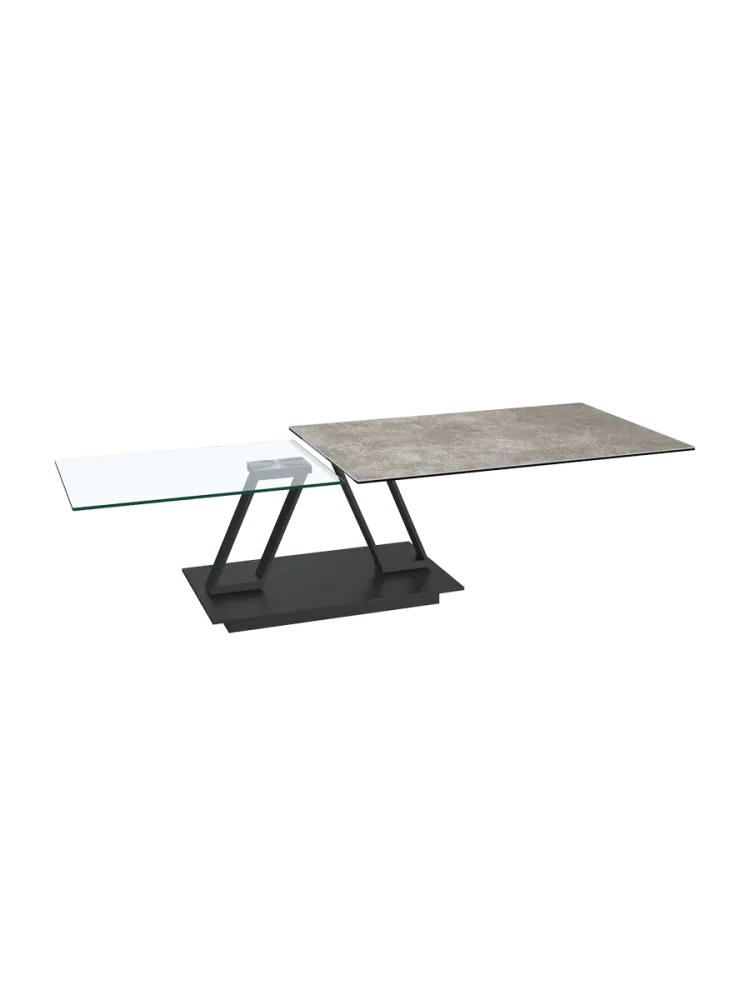 Ausziehbarer, flexibler Design Keramik Couchtisch „Barcelona“ Akante Design